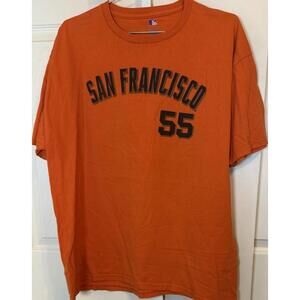 San Francisco Giants Tim Lincecum 55 Genuine MerchandiseT Shirt Orange XL